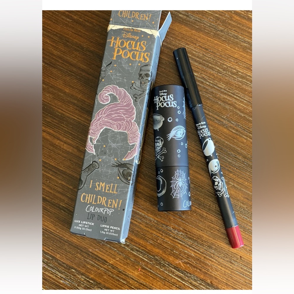 Colourpop Hocus Pocus I Smell Children Mary Sanderson Lip Kit Lipstick Liner Red